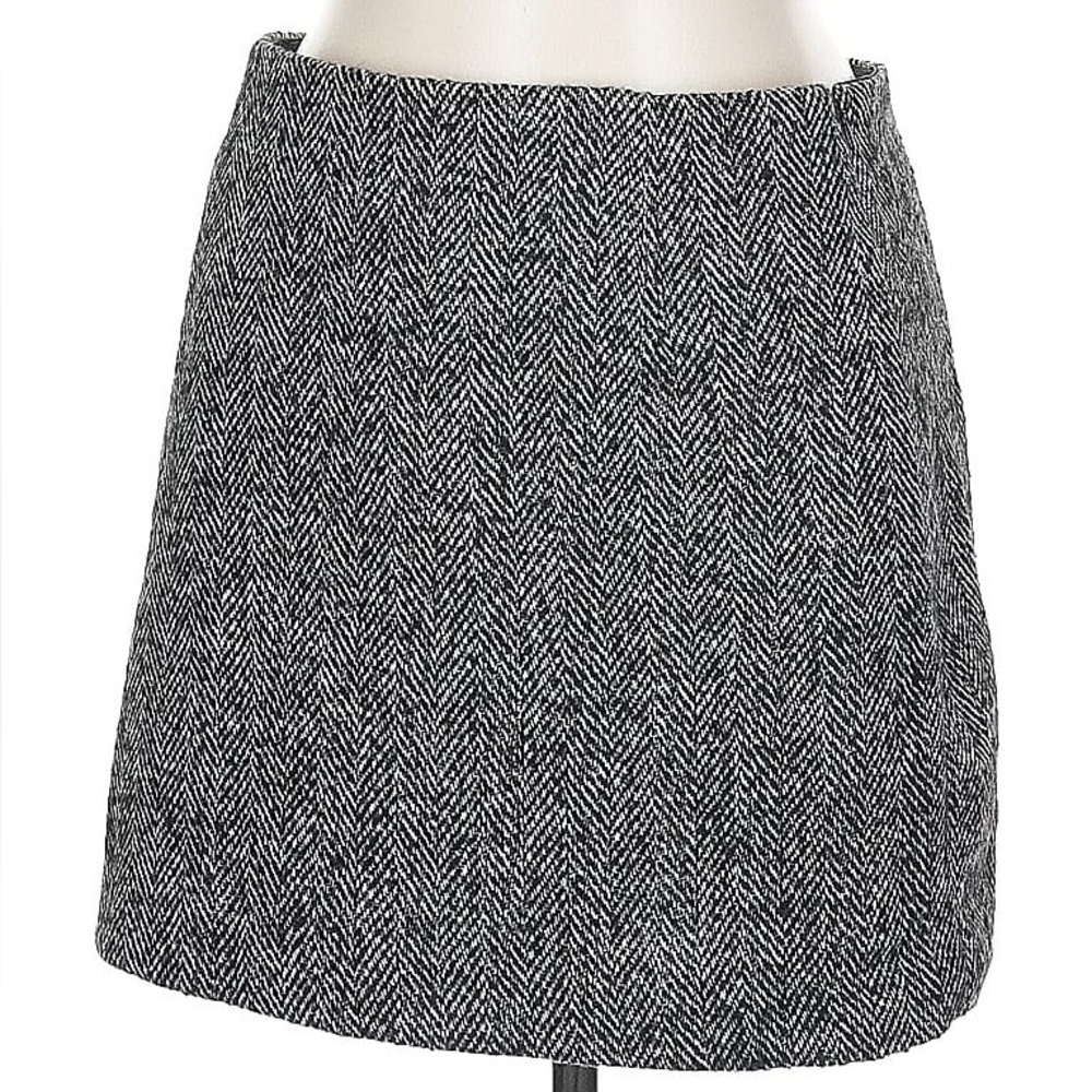 H&M Tweed Pencil Skirt - Black and Gray Size 10